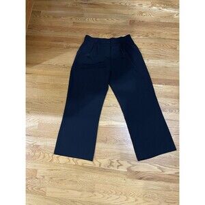 FUNYYZO Women's Wide Leg Long Trousers Size XL Black Business Elastic Waist